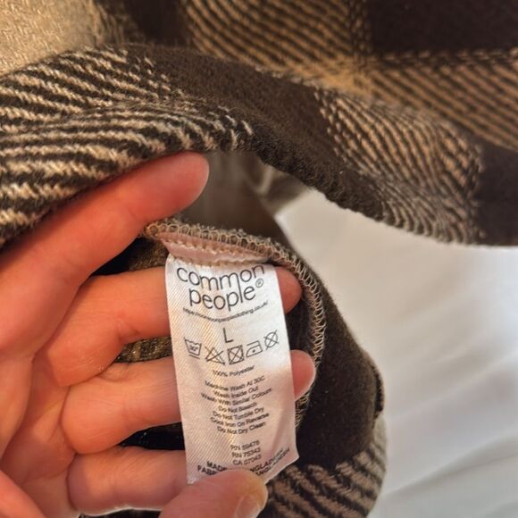 Common People Oliver 4 Pocket Plaid Shacket for Men. Size Large. New With Tag. - Picture 11 of 11